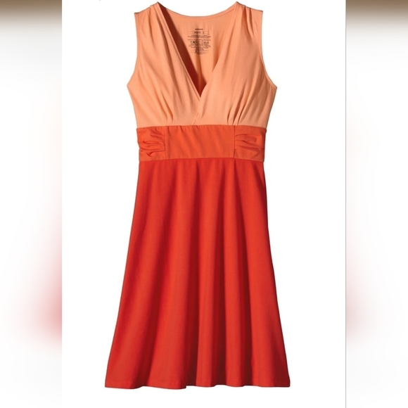 Patagonia Dresses & Skirts - Women's Patagonia Orange VNeck Short Sleeve Dress Size Small